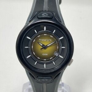 Freestyle Minx Women's Watch 30mm Black Yellow Dial Date 100M WR New Battery 9"